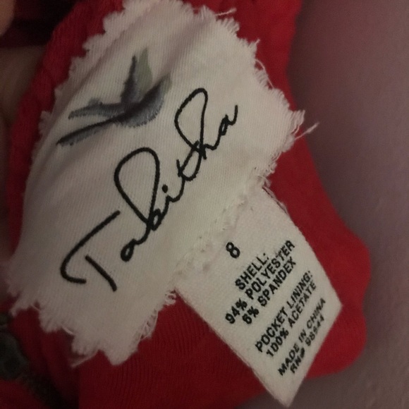 Red strechy dress brand tabitha - Picture 4 of 4